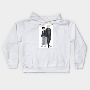 Ash and Eiji in Japan Kids Hoodie